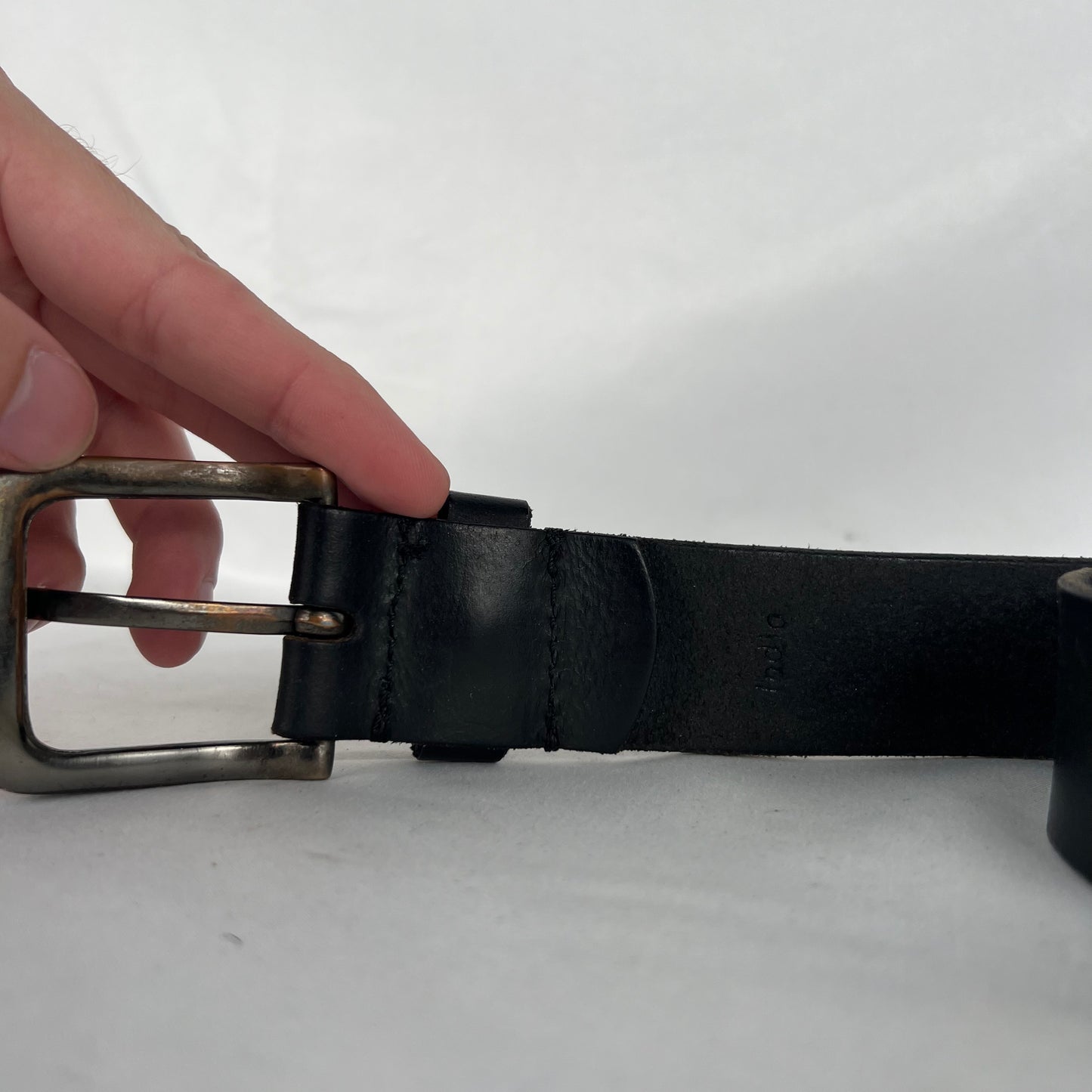 Timberland Black Leather Belt- 38"-42"