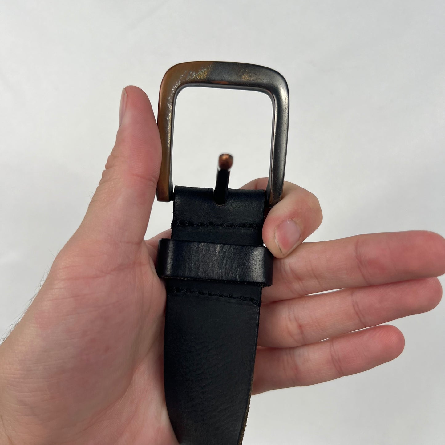 Timberland Black Leather Belt- 38"-42"