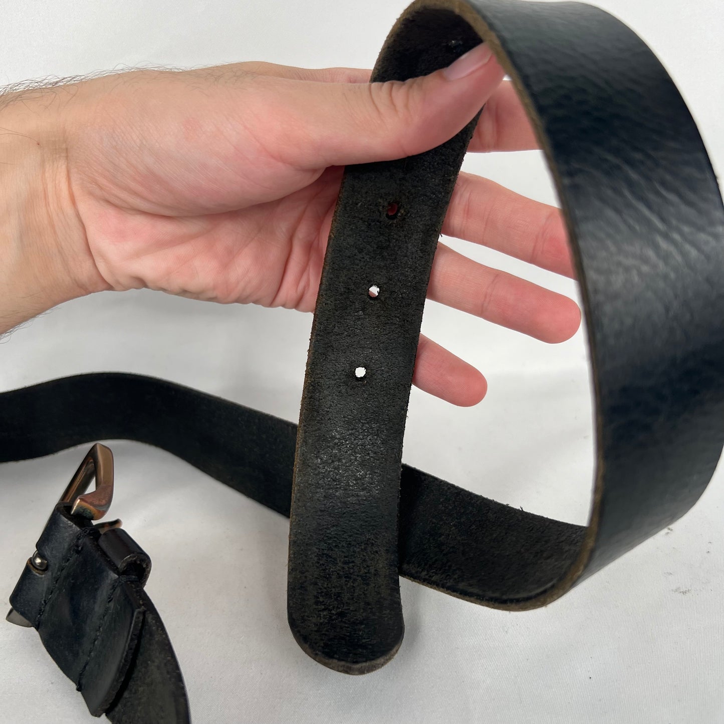 Timberland Black Leather Belt- 38"-42"