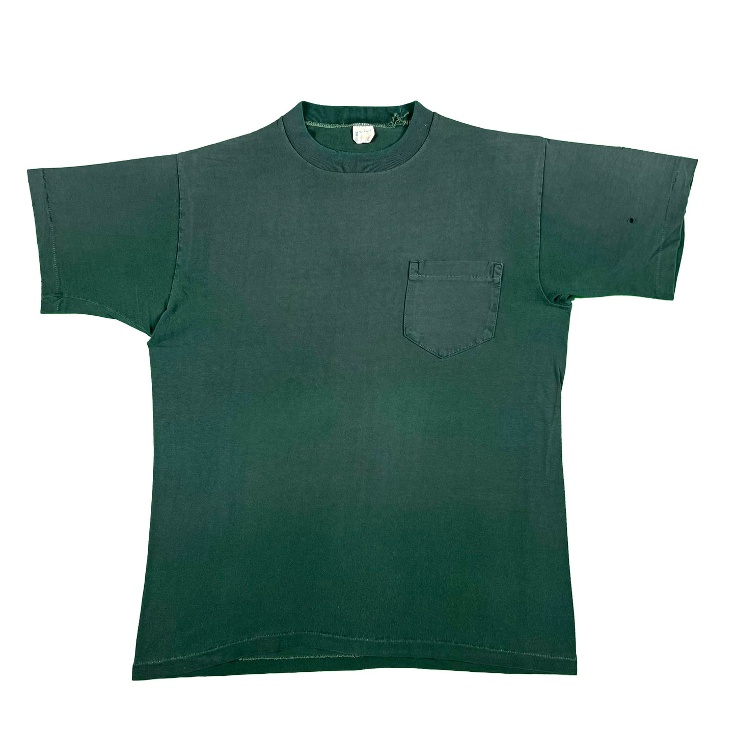 60s Towncraft Sun Faded Green Pocket Tee- M