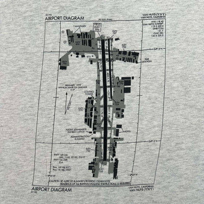 00s Van Nuys Airport Diagram Tee- L