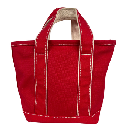 Lands' End Red XS Zip Up Tote Bag