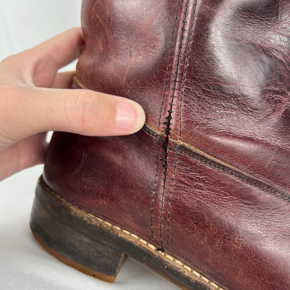 70s/80s Vibram Soled Leather Cowboy Boots- M's 11, W's 12.5