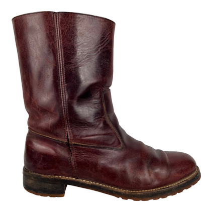 70s/80s Vibram Soled Leather Cowboy Boots- M's 11, W's 12.5