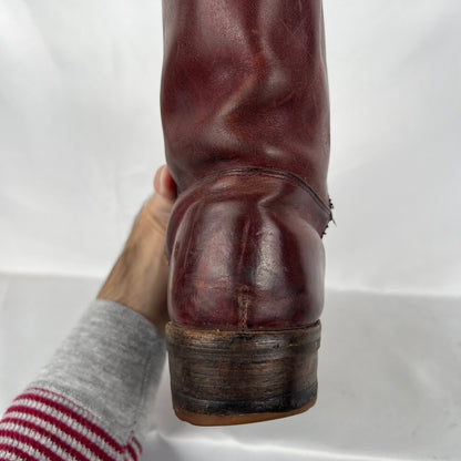 70s/80s Vibram Soled Leather Cowboy Boots- M's 11, W's 12.5