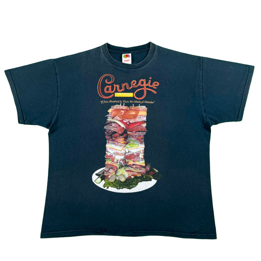 00s Carnegie Deli Sandwich Skyscraper Tee- XL
