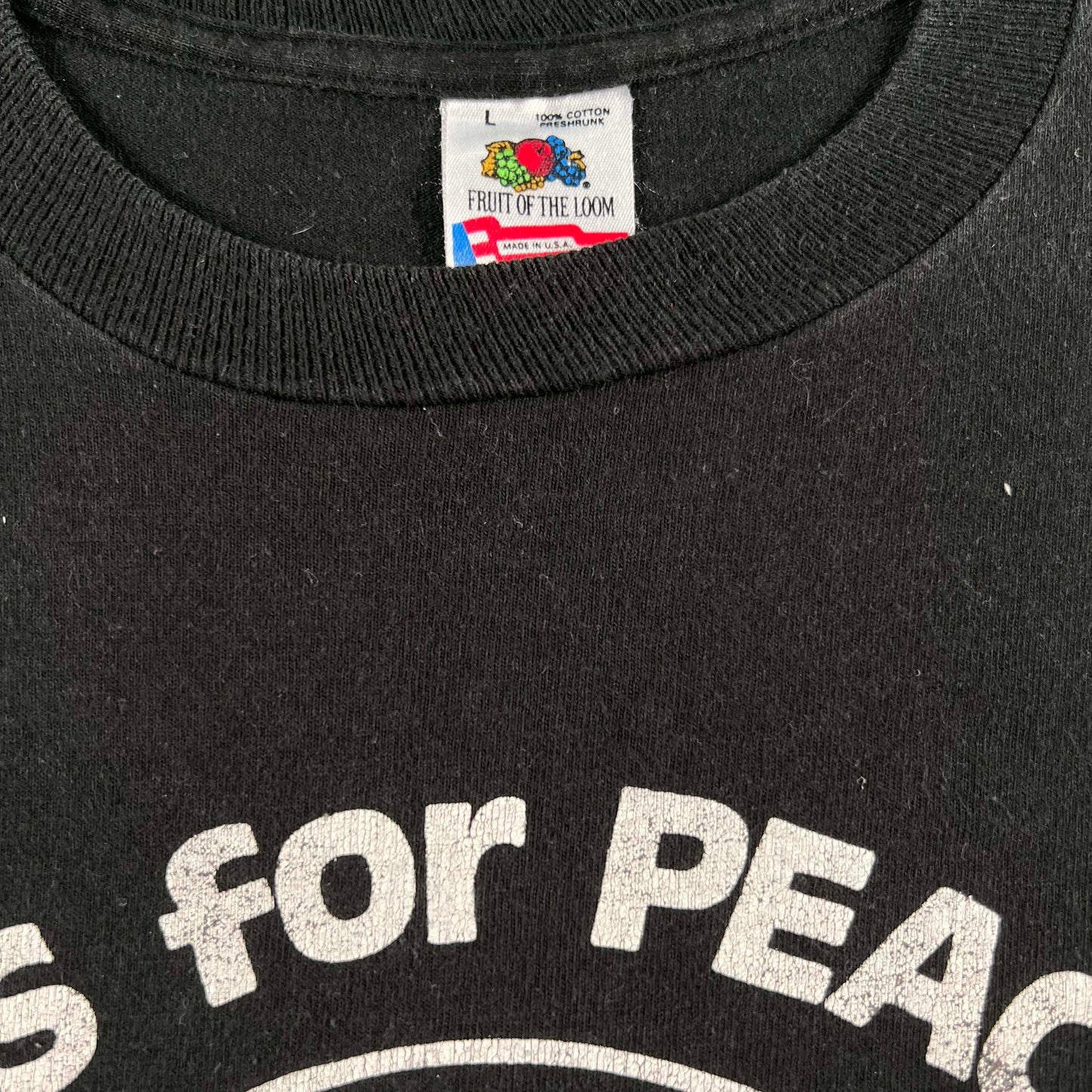 90s Veterans for Peace Inc Tee- L
