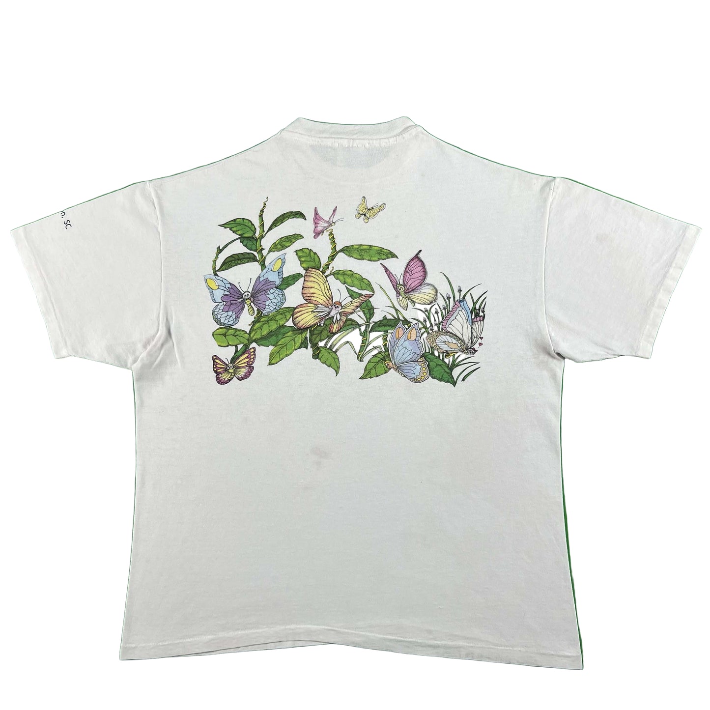 90s Caterpillar & Butterflies Tee- XL