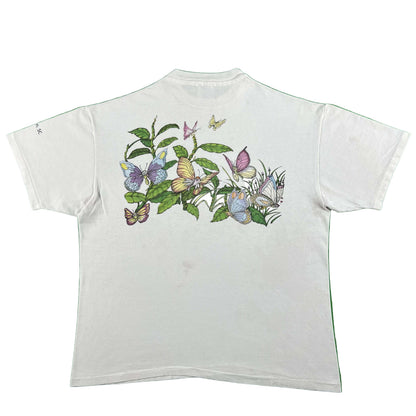 90s Caterpillar & Butterflies Tee- XL