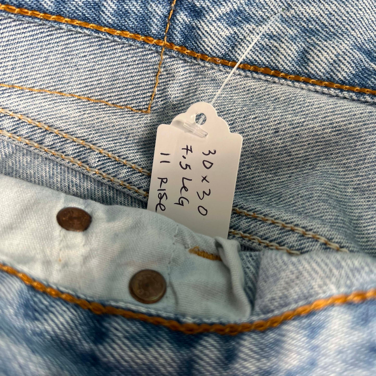 90s Levi's 501 Light Wash Denim- 30x30
