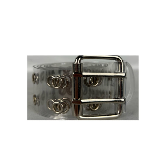 Clear Vinyl Metal Grommet Belt- 32"-36"