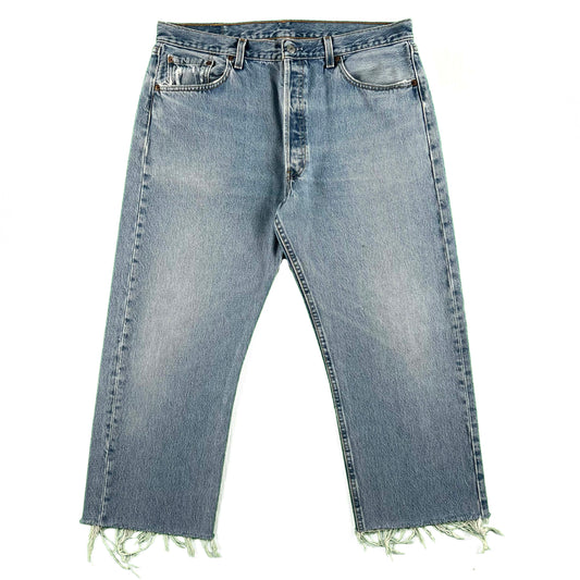90s Levi's 501 Denim Capris- 36x23.5