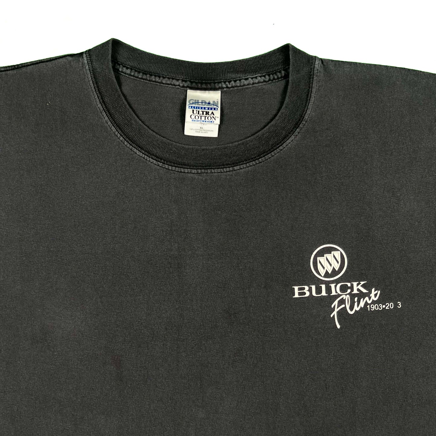 00s Faded Black Buick Flint Tee- XL