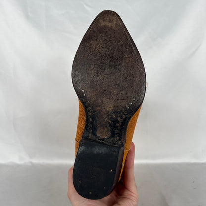 80s/90s Stingray Leather Cowboy Boots- M's 7.5, W's 9