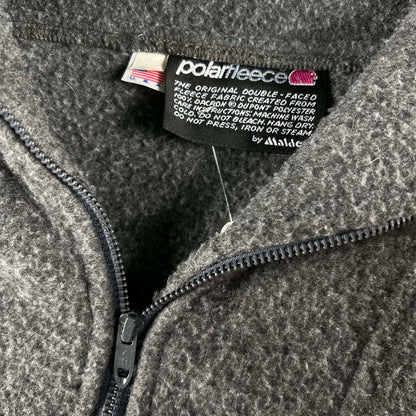 80s/90s Deep Pile Quarter Zip- L