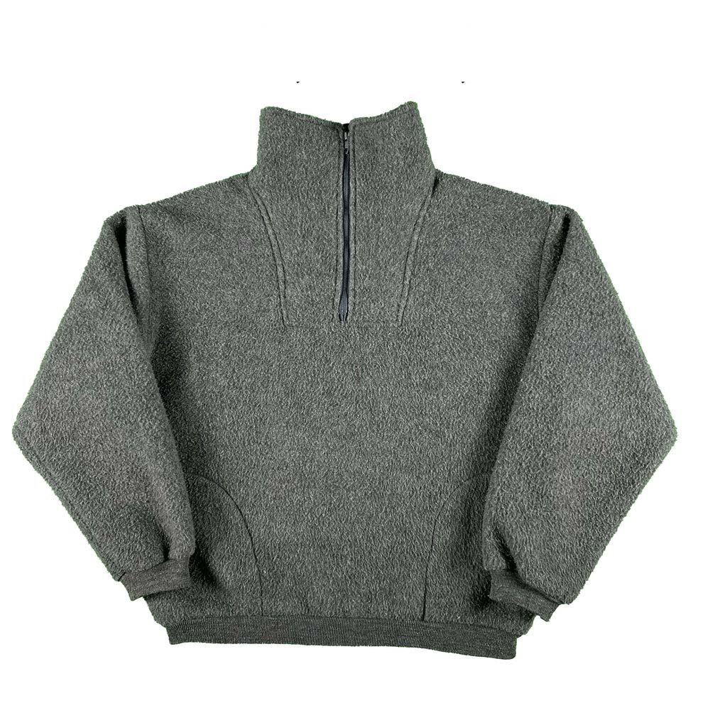 80s/90s Deep Pile Quarter Zip- L