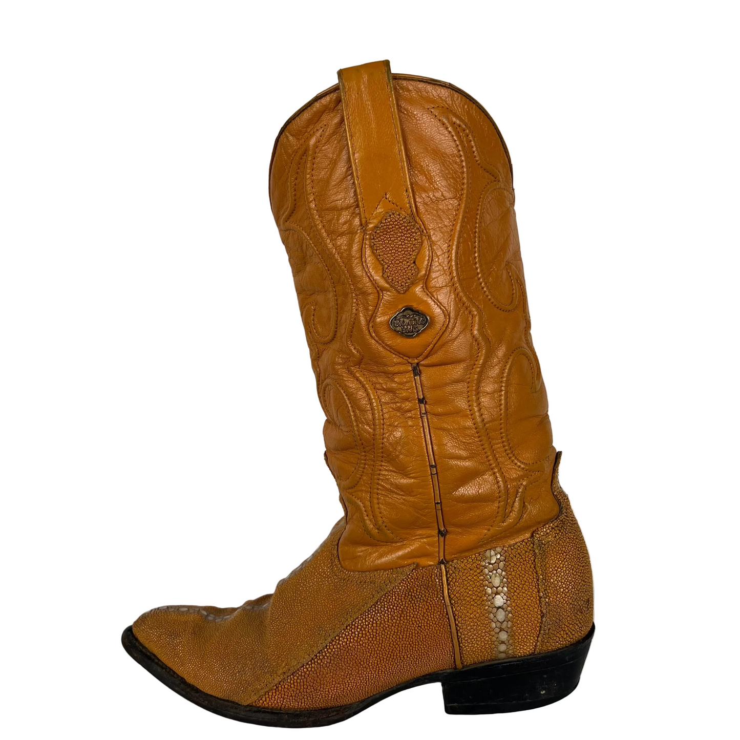 80s/90s Stingray Leather Cowboy Boots- M's 7.5, W's 9