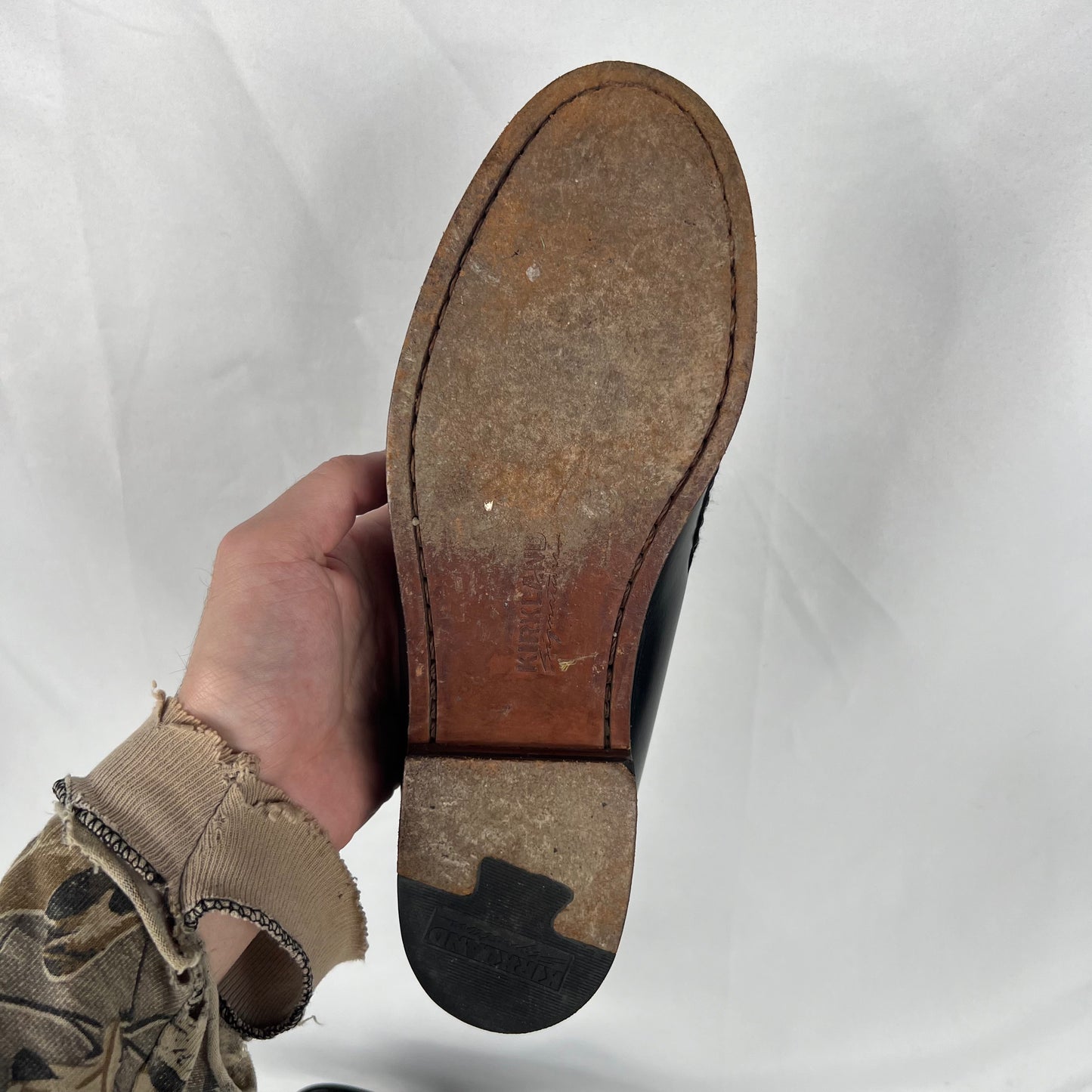 00s Black Leather Tassel Loafers- M's 8, W's 9.5