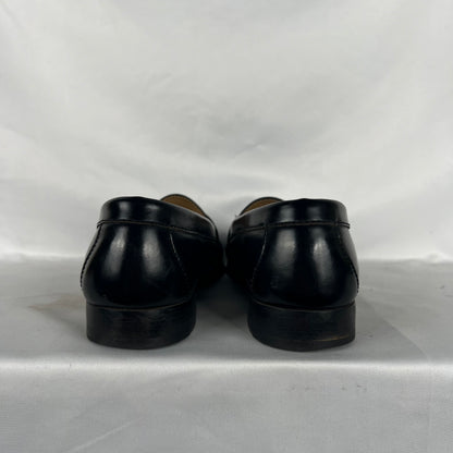 00s Black Leather Tassel Loafers- M's 8, W's 9.5
