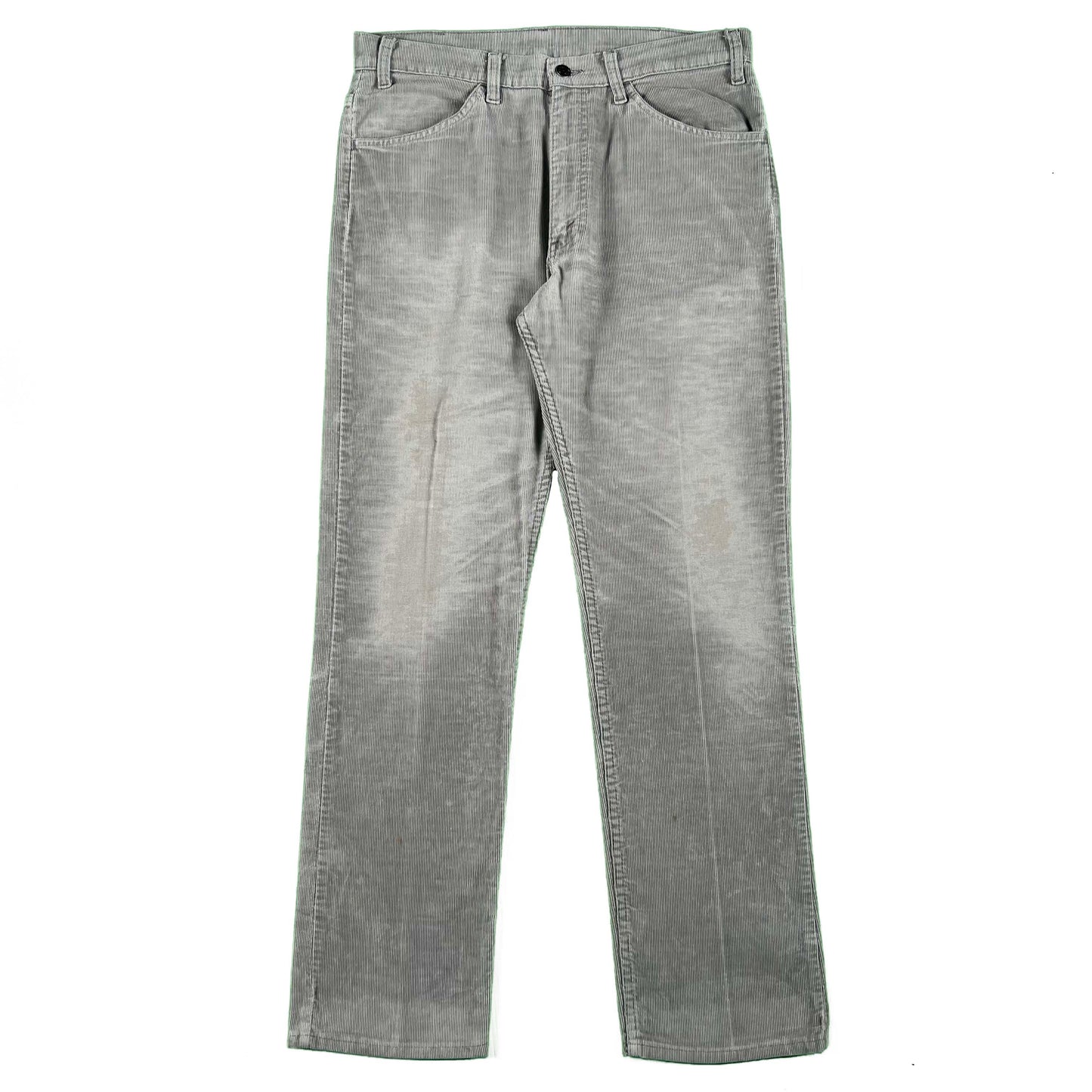 70s Levi's Faded Grey Corduroy Pants- 34x31