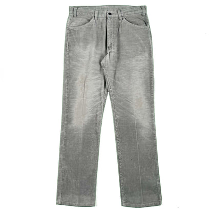 70s Levi's Faded Grey Corduroy Pants- 34x31