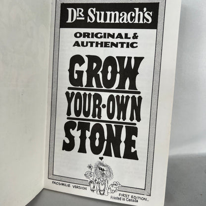 1992 'Dare To Grow Yer Own Stone' Book