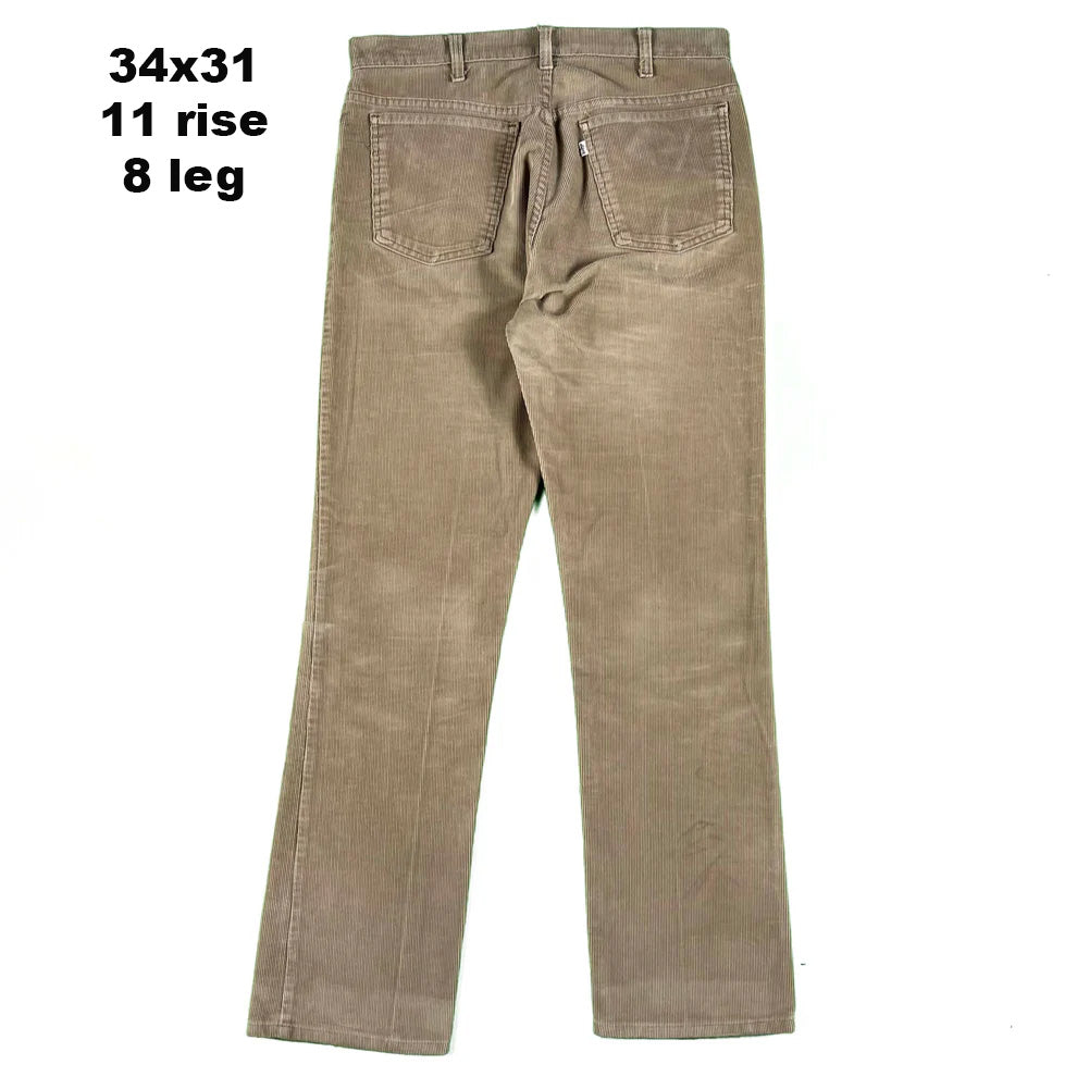 70s Levi's Straight Leg Corduroy Pants- SELECT PAIR