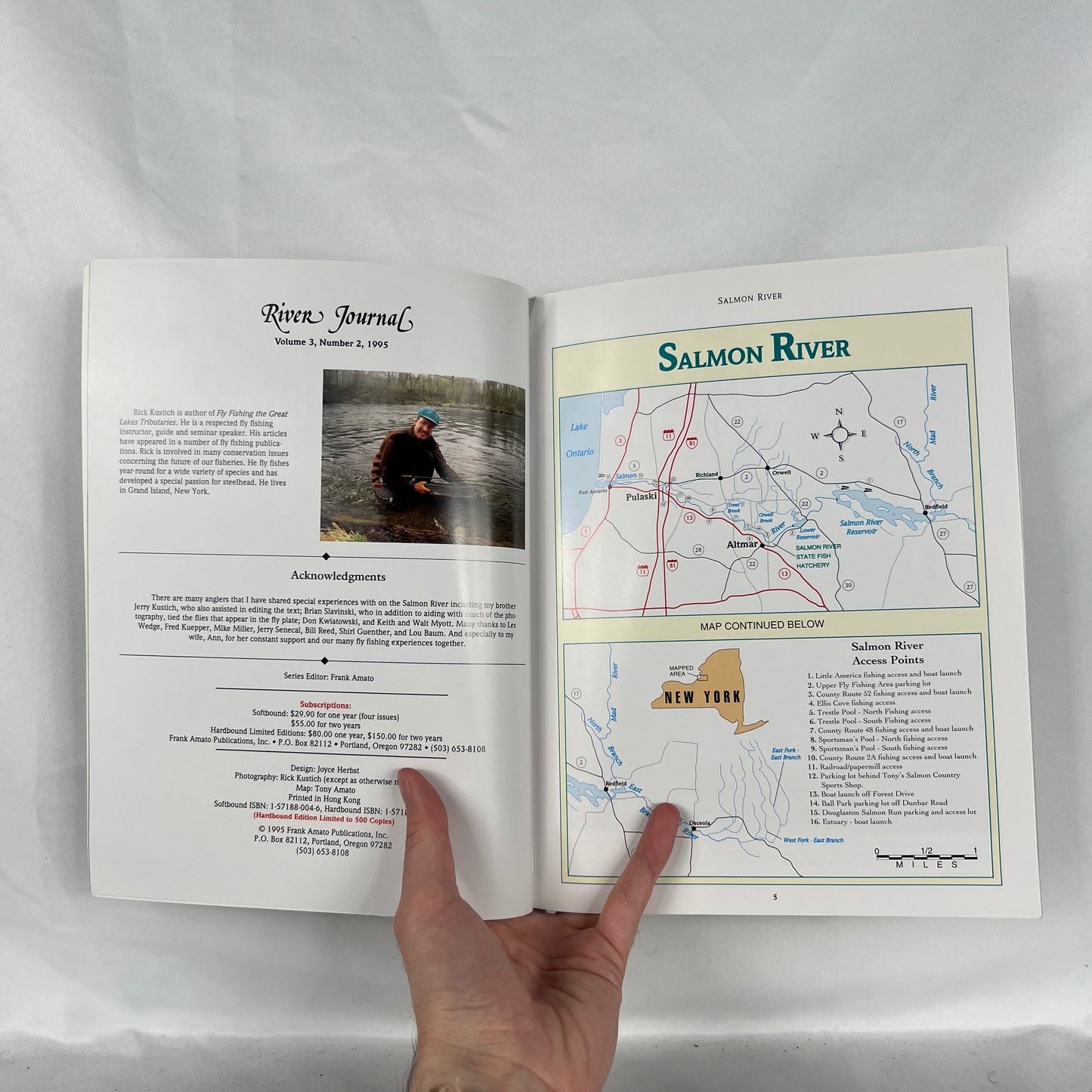 90s 'River Journal Fly Fishing Guide' Books- SELECT BOOK