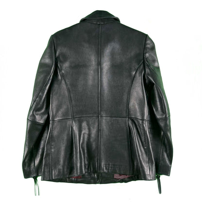 00s Soft Black Leather Jacket- S