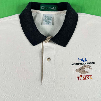 90s Intel Microprocessors Polo Shirt- L