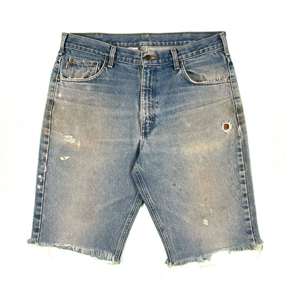 Carhartt Cut Off Denim Shorts- 36x13