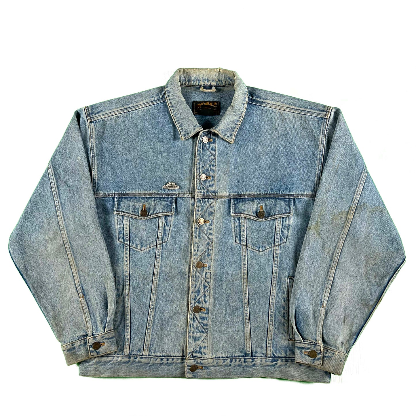 90s Eddie Bauer Denim Trucker Jacket- XL