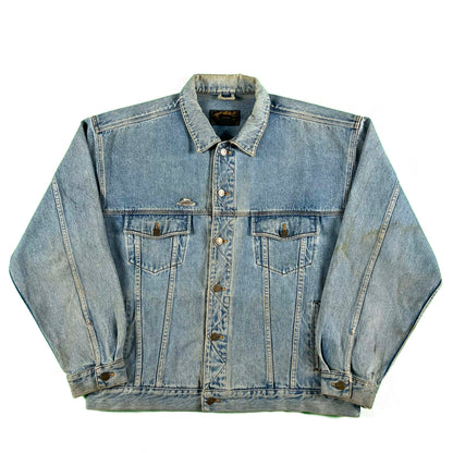 90s Eddie Bauer Denim Trucker Jacket- XL