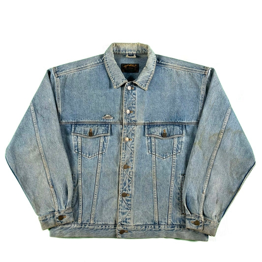90s Eddie Bauer Denim Trucker Jacket- XL