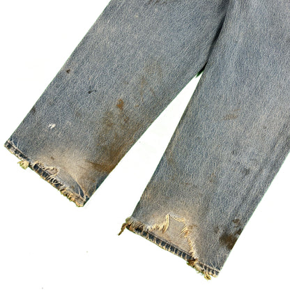 Thrashed Carhartt Denim Double Knees- 34x30