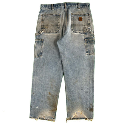 Thrashed Carhartt Denim Double Knees- 34x30