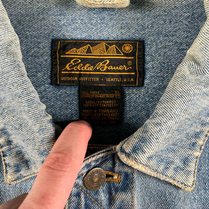 90s Eddie Bauer Denim Trucker Jacket- XL