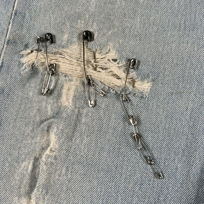 90s Safety Pin Levi's 501s Denim- 36x26