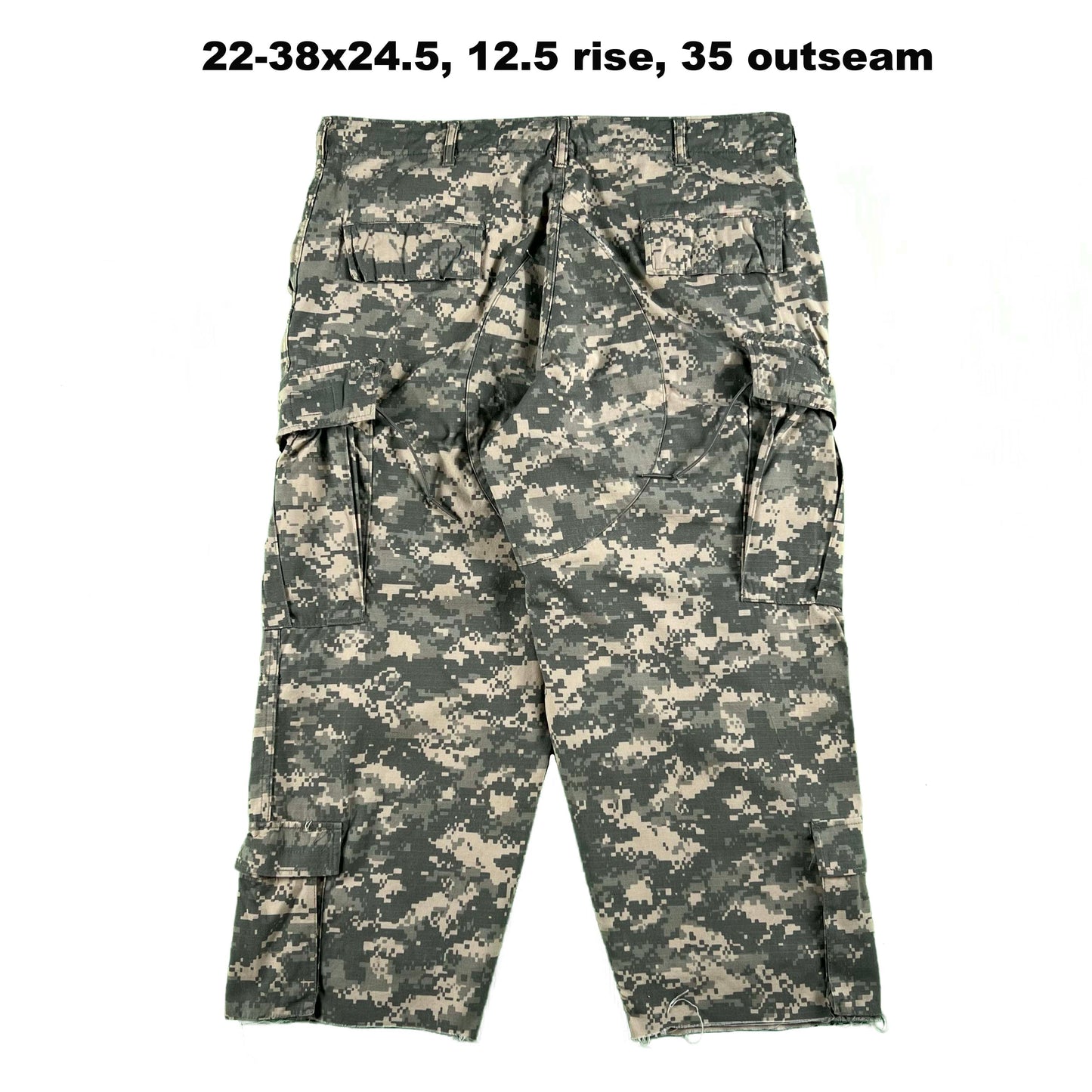 Vintage Chopped Baggy Army Camo Cargo Shorts- SELECT PAIR
