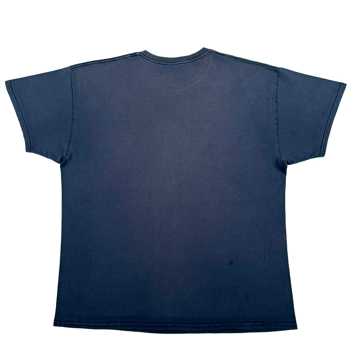 Sun Faded Navy Blue Ghost Print Tee- XL