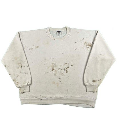 90s Blank White Painter's Sweatshirt- XXL
