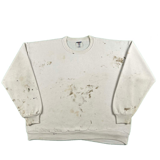 90s Blank White Painter's Sweatshirt- XXL
