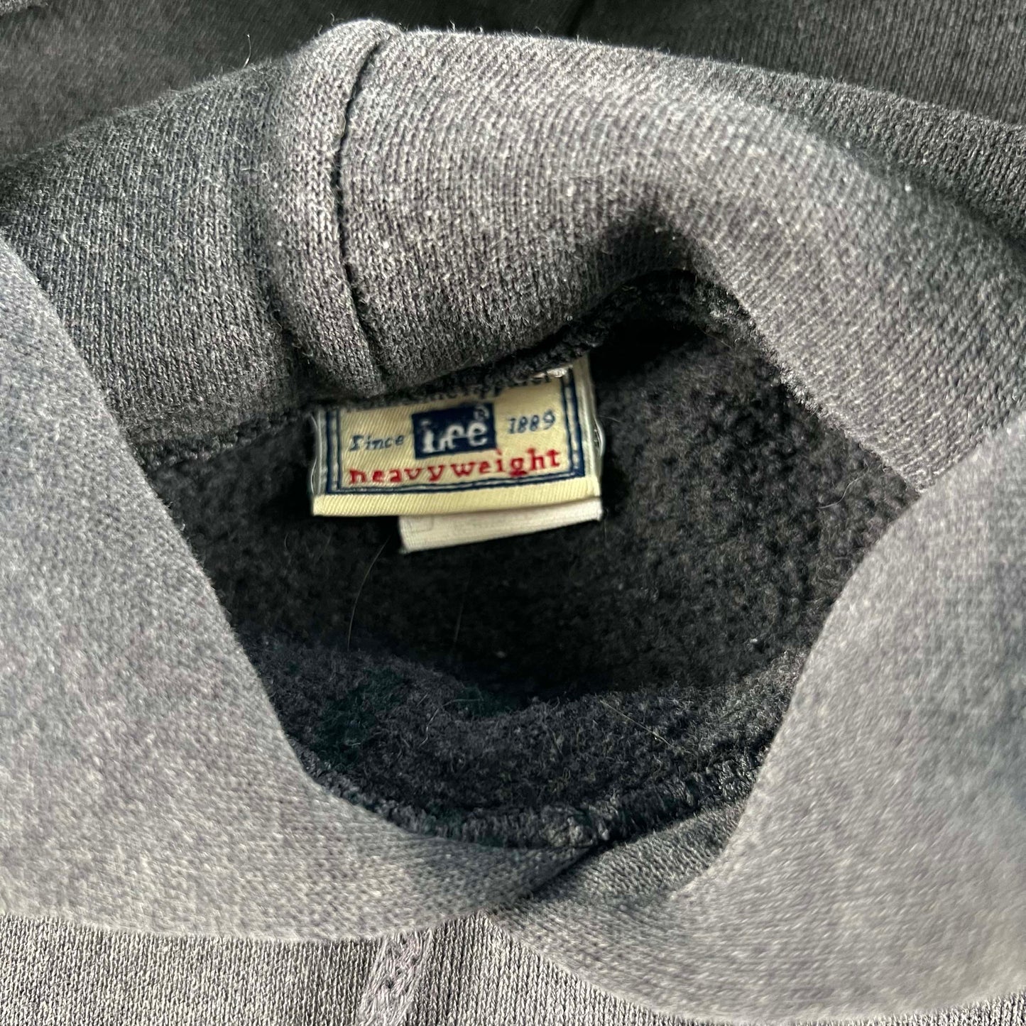 90s Sun Faded Black Soccer Hoodie- M