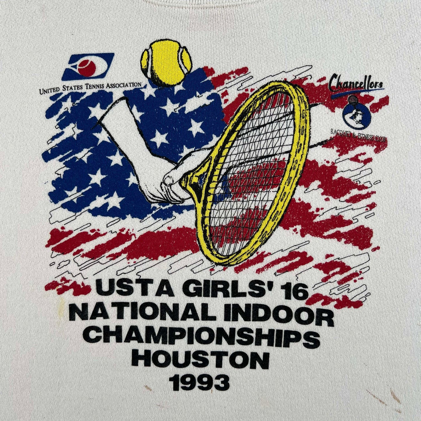 90s USTA Indoor Tennis Championships Sweatshirt- XL