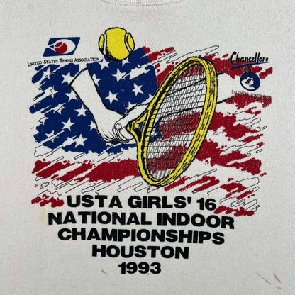 90s USTA Indoor Tennis Championships Sweatshirt- XL