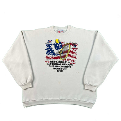 90s USTA Indoor Tennis Championships Sweatshirt- XL