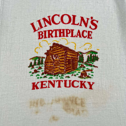 60s Lincoln's Birthplace Ringer Tee- XXS