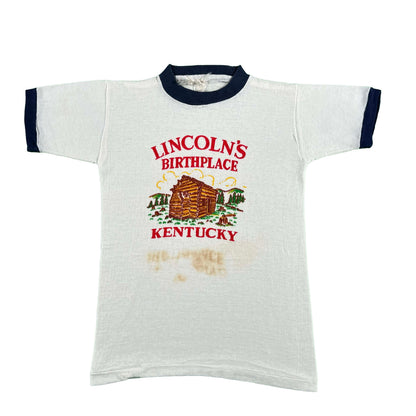 60s Lincoln's Birthplace Ringer Tee- XXS