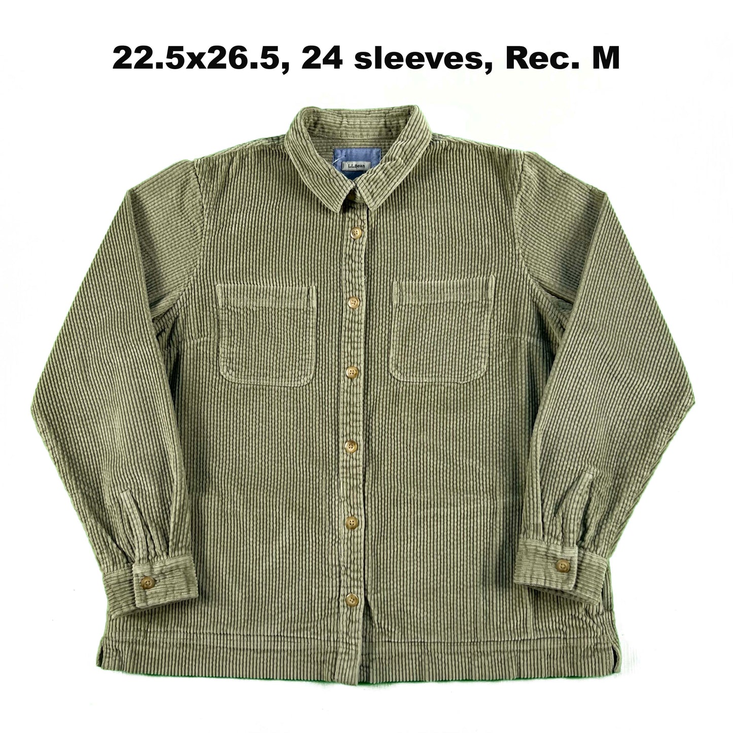 L.L. Bean Corduroy Shackets- SELECT SHIRT