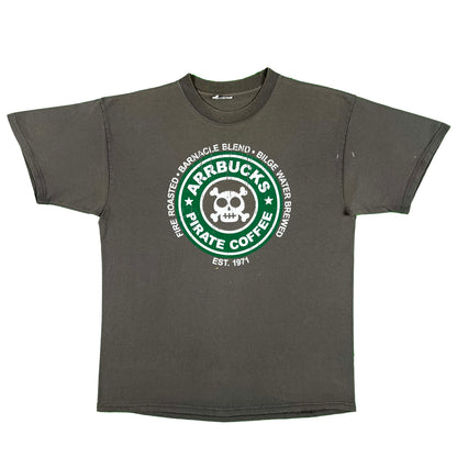 00s Arrbucks Pirate Coffee Tee- M